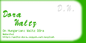 dora waltz business card